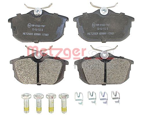 METZGER 1170021 Bremsbelagsatz, Scheibenbremse